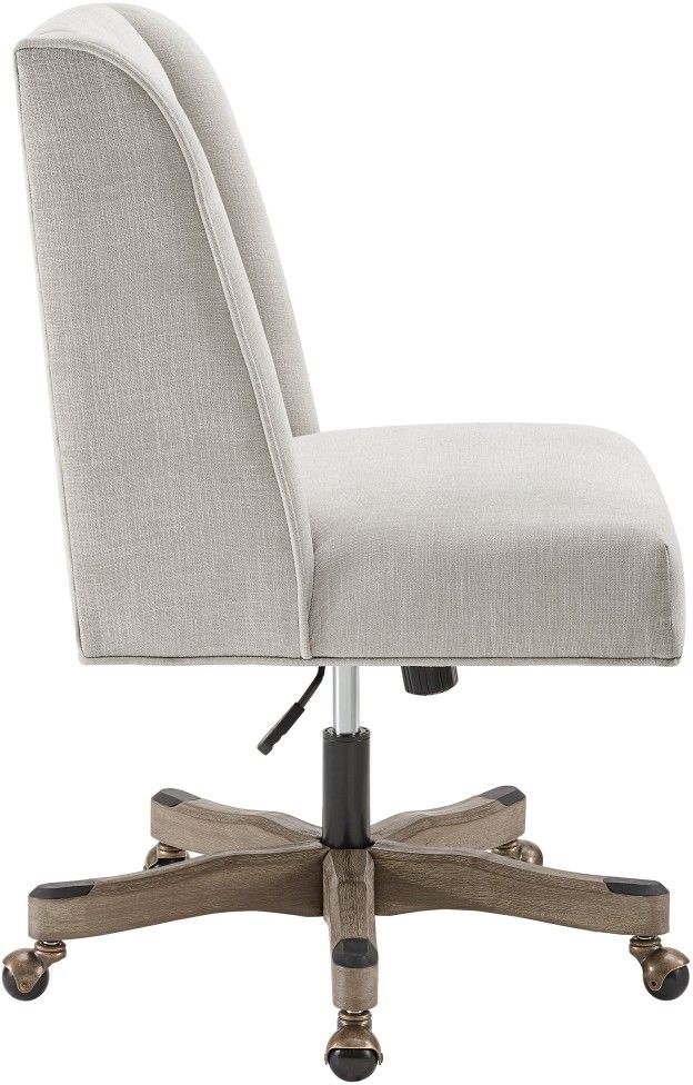 Linon Draper Natural Office Chair-2