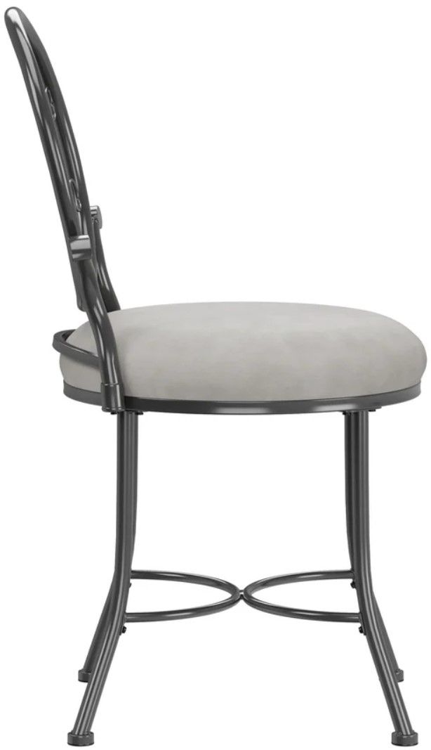 HH2 Home O'Malley Gray Vanity Stool-2