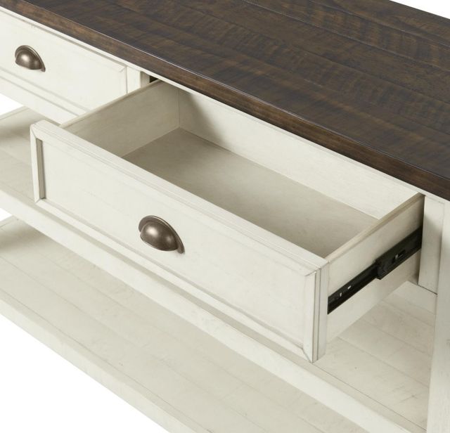 Martin Svensson Monterey Brown Sofa Table with White Base-4