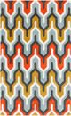 Surya Cosmopolitan Gray/Orange 8'x11' Area Rug-0
