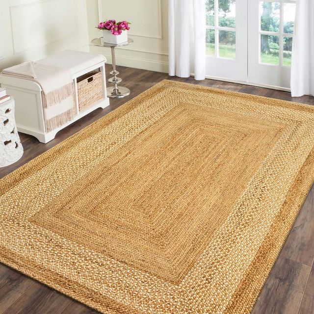 LR Home Classic Jute Natural 5'x8' Area Rug-3