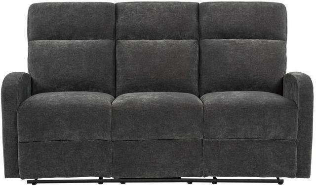 Coaster® Hamilton Charcoal Gray Manual Reclining Sofa-4