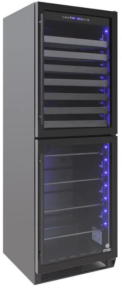 Vinotemp Butler Series 24" Black Dual-Zone Wine and Beverage Cooler-3