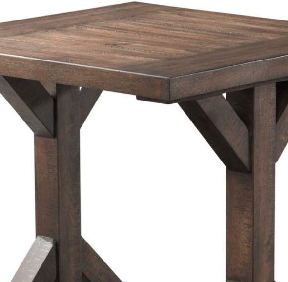 Elements International Finn Walnut End Table-1