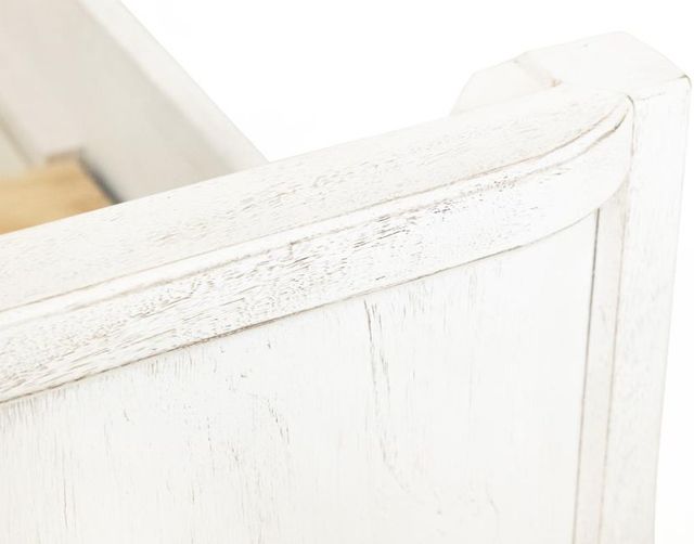 International Furniture Direct White Roots White Queen Platform Simple Bed-3