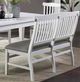 ECI Furniture Bianca Tulip Grey/White Bench-0