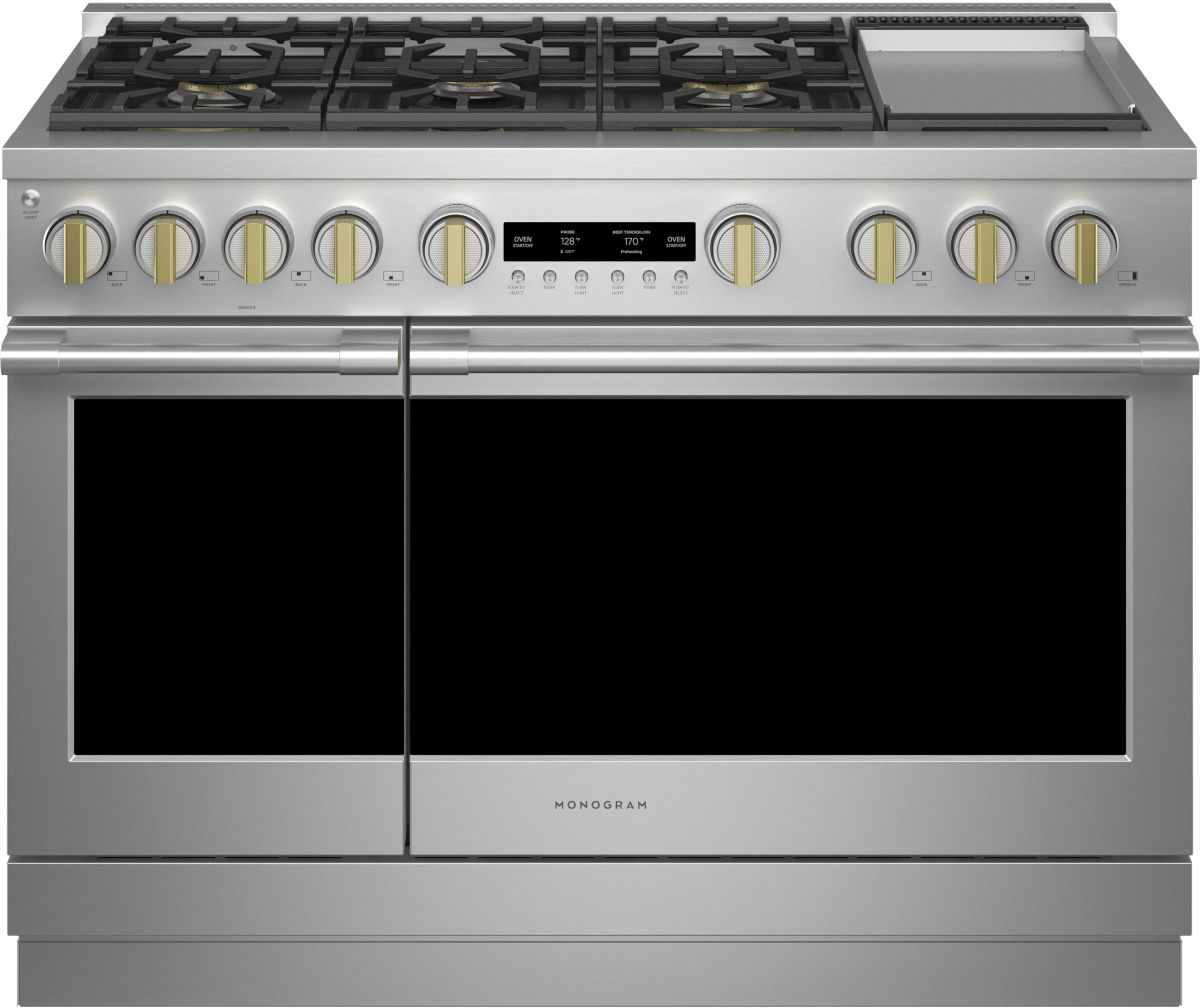 Monogram Statement Collection 48 Stainless Steel Freestanding Natural Gas Range