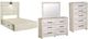 Signature Design by Ashley® Cambeck 4-Piece Whitewash Full Panel Bed Set-0