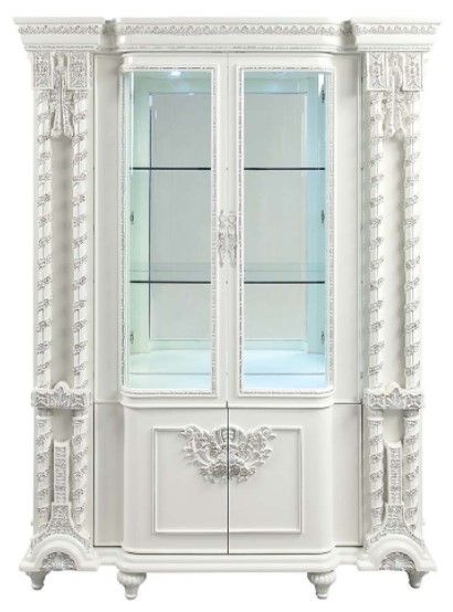 ACME Furniture Vanaheim Antique White Curio-2