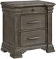 Elements International Kings Court 4-Piece Grey Queen Storage Panel Bedroom Set-2
