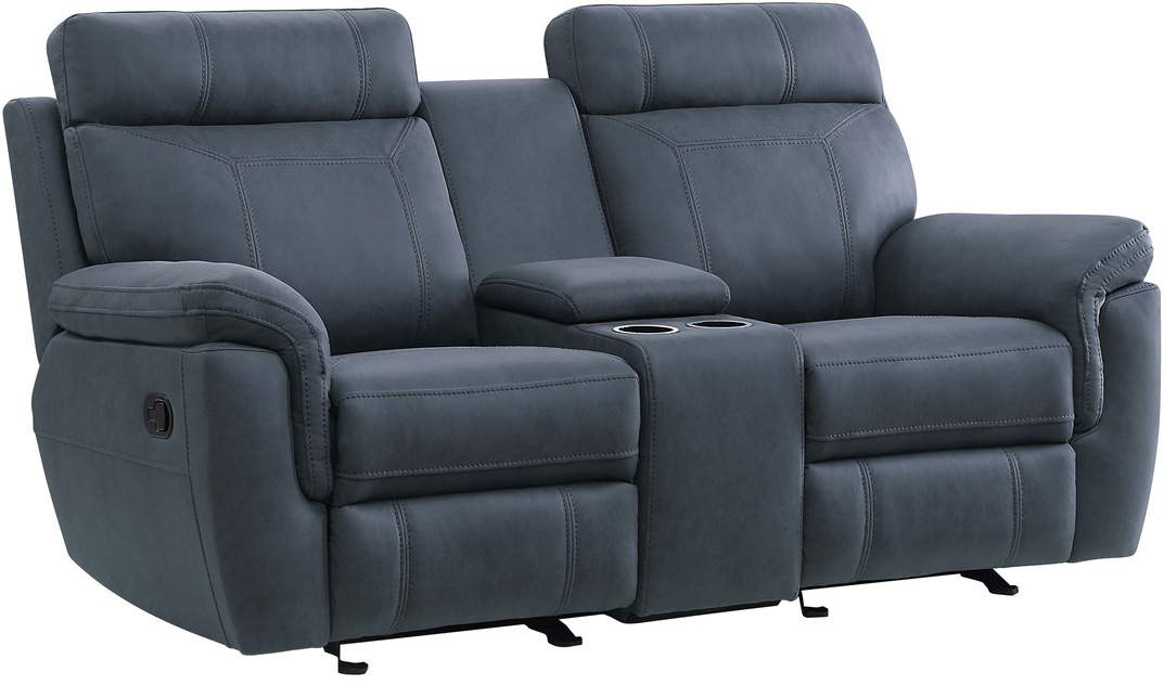 Homelegance center double glider reclining loveseat with console discount