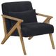 Homelegance® Chevron Black/Brown Accent Chair-0