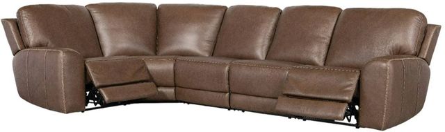 Hooker® Furniture SS Torres 5-Piece Sorrento Mocha Power Reclining Sectional-1