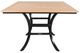 CabanaCoast® Customizable Skye Aluminum/Wooden 42" Outdoor Square Dining Table-1