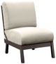 Homecrest™ Outdoor Living Customizable Revive Modular Aluminum/Fabric Outdoor Armless Center Chat Chair-0