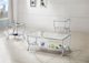 Coaster® Saide 3-Piece Tempered Glass Top Occasional Table with Chrome Base Set-1