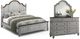 Flexsteel® Plymouth® 3-Piece Distressed Graywash King Poster Bedroom Set-0