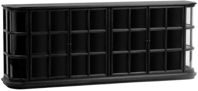 Classic Home Carson Loft Black 4-Door Cabinet-0