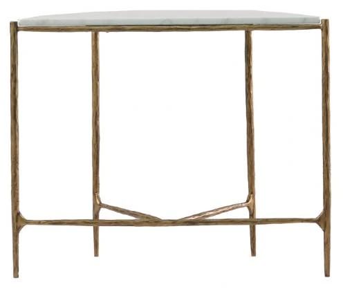 YHD Adria Brass/White Console-1
