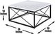 Steve Silver Co. Skyler 3-Piece White Top Occasional Table Set with Black Base-3