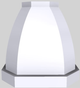 Vent-A-Hood® Designer Series 54" White Island Range Hood-1
