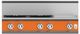 Hestan 36" Custom Color 4-Burner Gas Rangetop with Griddle-4