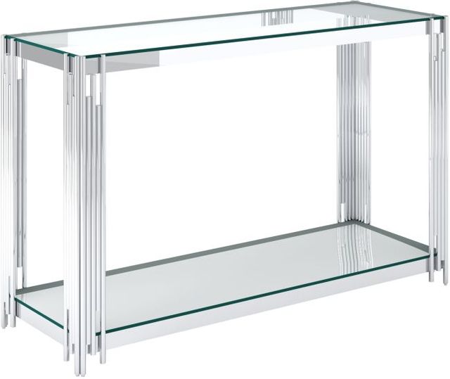 Worldwide Homefurnishings Inc. Estrel Silver Console Table-0