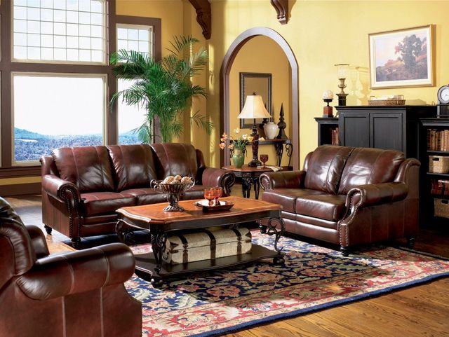 Coaster® Princeton Burgundy Sofa-1