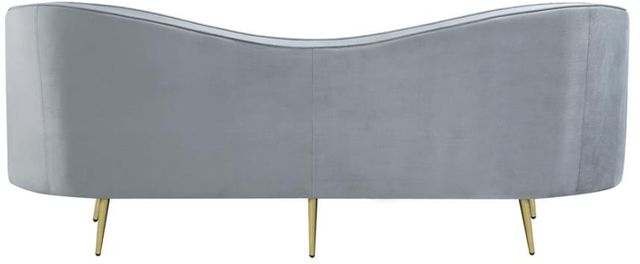 Coaster® Sophia Grey Upholstered Sofa with Camel Back -3
