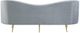 Coaster® Sophia Grey Upholstered Sofa with Camel Back -3