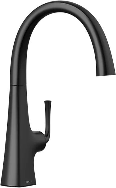KOHLER® Graze® Matte Black Single-Handle Bar Sink Faucet-0