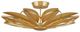 Currey & Company Gold Leaf Stewart Semi-Flush Mount-1