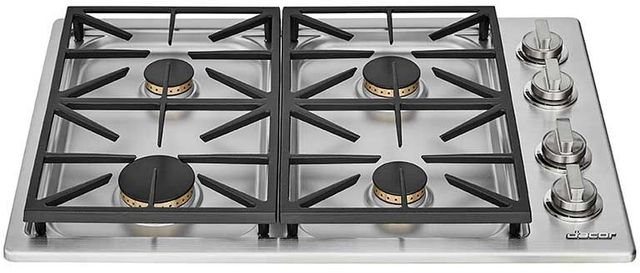 Dacor® Professional Style Collection 30" Stainless Steel Dual Fuel Liquid Propane Cooktop-1