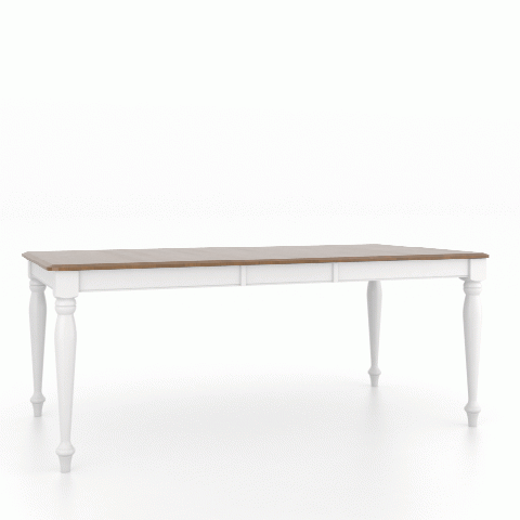 Canadel Customizable Gourmet 76" VA Base Dining Table with One Removable Leaf-3