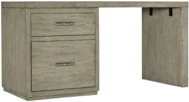 Hooker® Furniture Linville Falls Mink 60" Desk with Small File and Leg-0