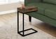 Monarch Specialties Inc. Brown Reclaimed Wood Drawer Accent Table with Black Metal Base-1