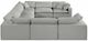 Meridian Furniture Comfy 8-Piece Gray Sectional -2
