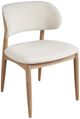 Universal Explore Home™ New Modern Juno Berber Snow/Natural Oak Side Chair-0