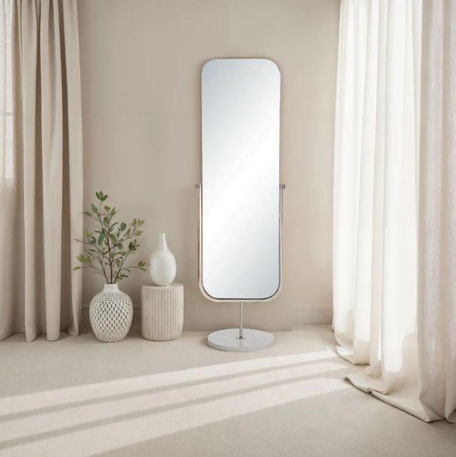 Renwil® Mandra Polished Nickel Floor Mirror-1