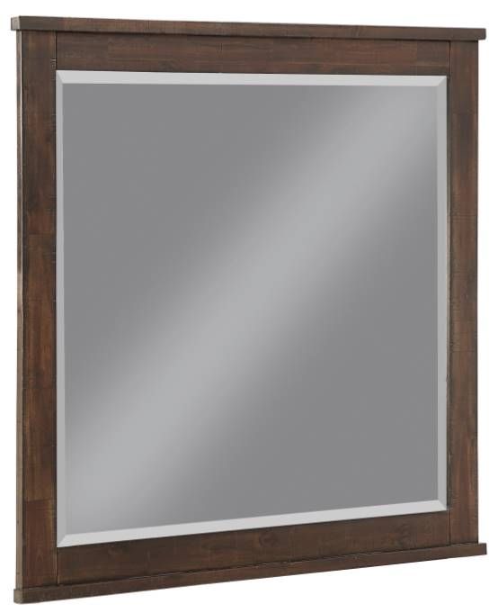 Mazin Furniture Longview Dark Brown Dresser Mirror-1