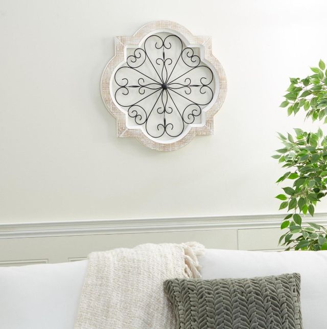 Deco Marche White Scroll Home Wall Decor-3