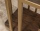 International Furniture Direct Onix Cocoa Brown Cocktail Table with Gold Frame-5