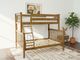 Maxwood Furniture Inc. Kent Pecan Youth Twin Over Full Bunk Bed-1