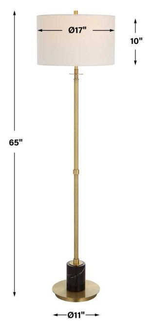 Uttermost® Guard Brass Floor Lamp-2