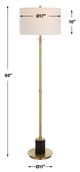 Uttermost® Guard Brass Floor Lamp-2