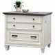 Martin Furniture Hartford  Linen White with Gray Patterned Top Lateral File-0