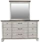 Steve Silver Co. Bear Creek White Smoke Dresser and Mirror-2