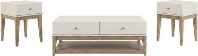 Liberty Furniture Berkley Square 3-Piece Khaki/Linen Accent Table Set-0