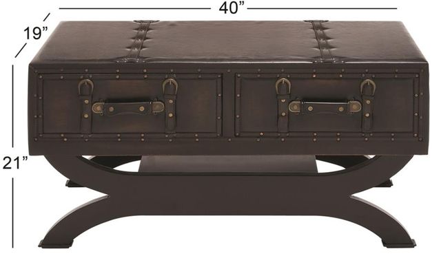 Deco Marche Dark Brown Coffee Table-3