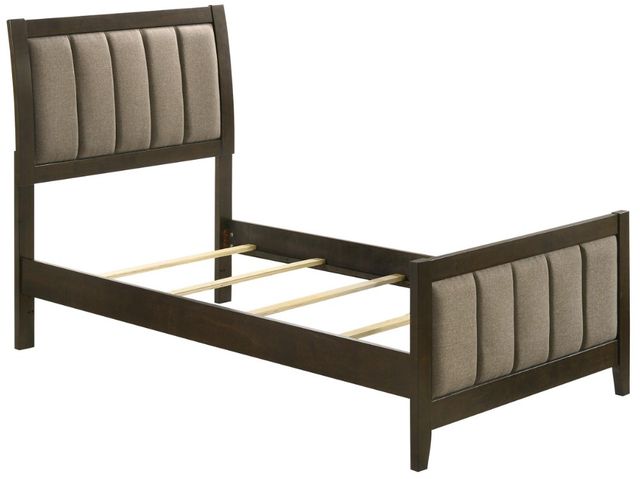 Coaster® Wilkes 4-Piece Dark Cocoa Twin Panel Bedroom Set-1